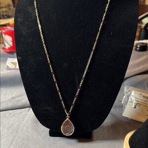 Laundry By Shelli Segal Silver Teardrop Necklace